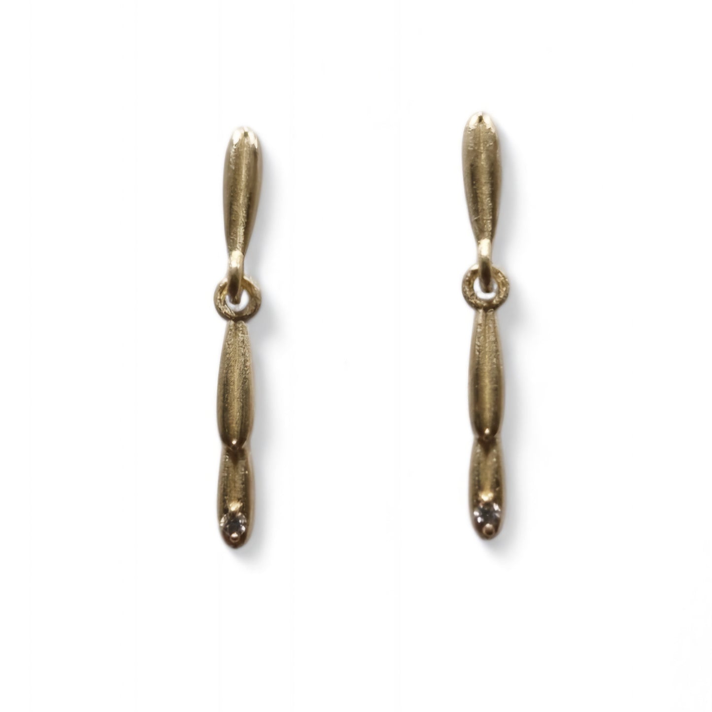 Cow parsley double drop seed earrings