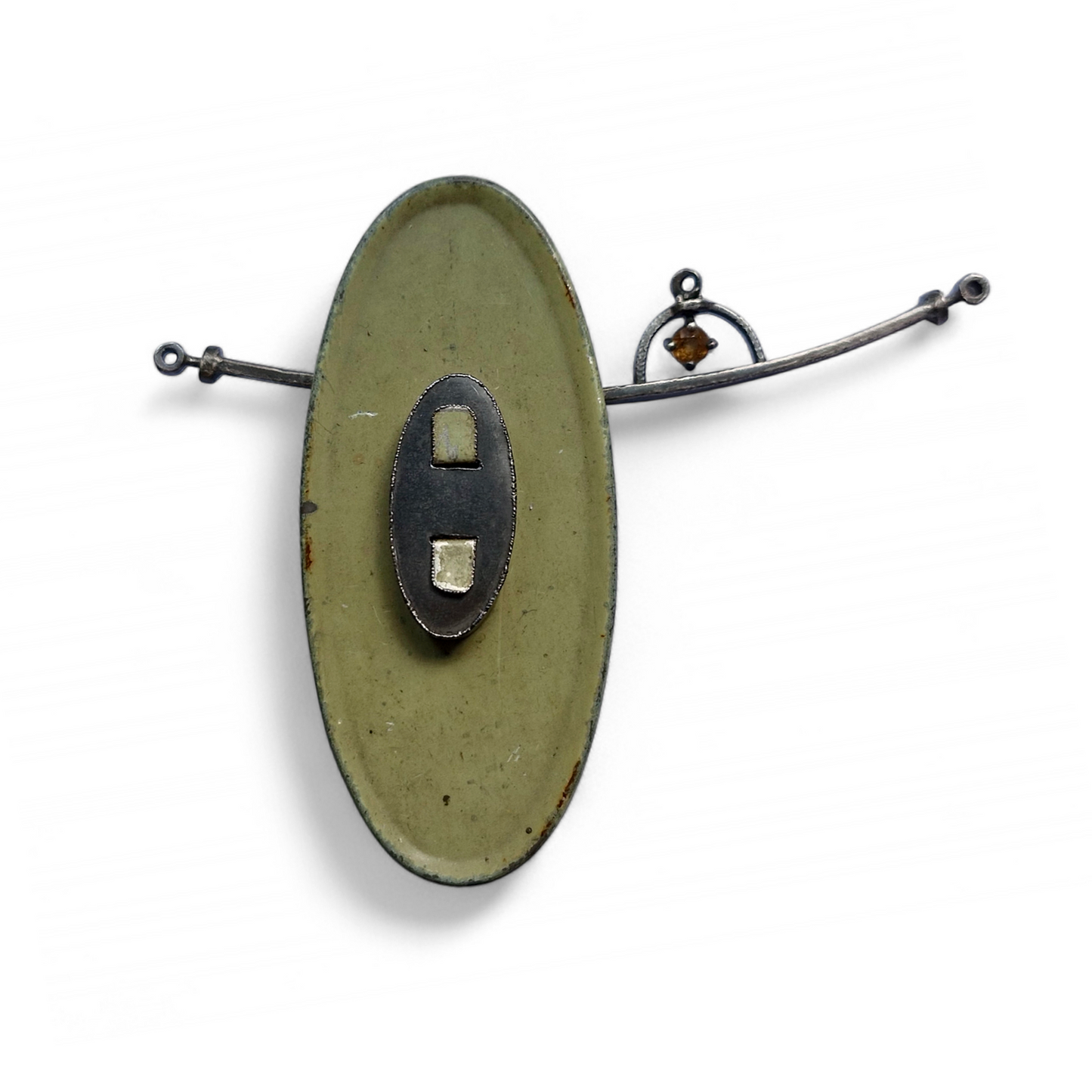 Offset brooch