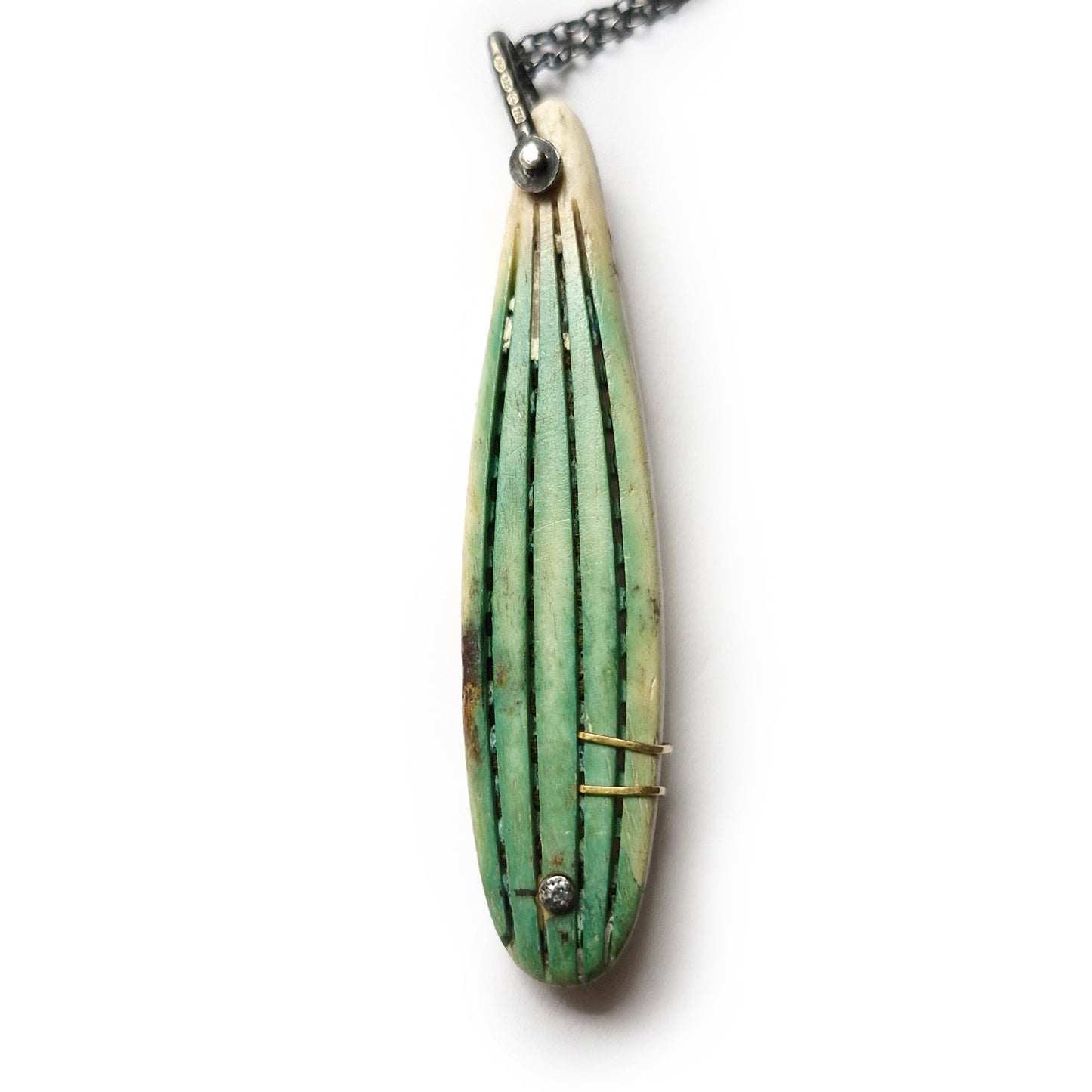 Verdigris pendant